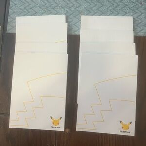 Pokemon 25th Anniversary Pikachu Notepad Set of 8